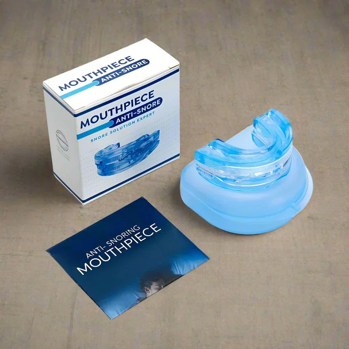 Effektiver Anti-Schnarch-Mundschutz für besseres Schlafen und tiefen, ungestörten Schlaf.