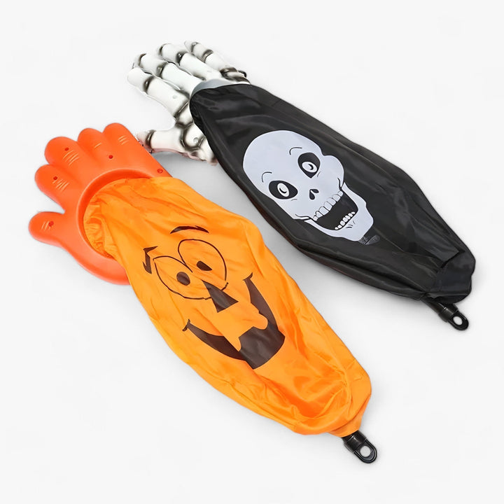 Saisonale Halloween-Deko: Wiederverwendbare Süßigkeitentasche in Orange & Schwarz für Trick-or-Treat.