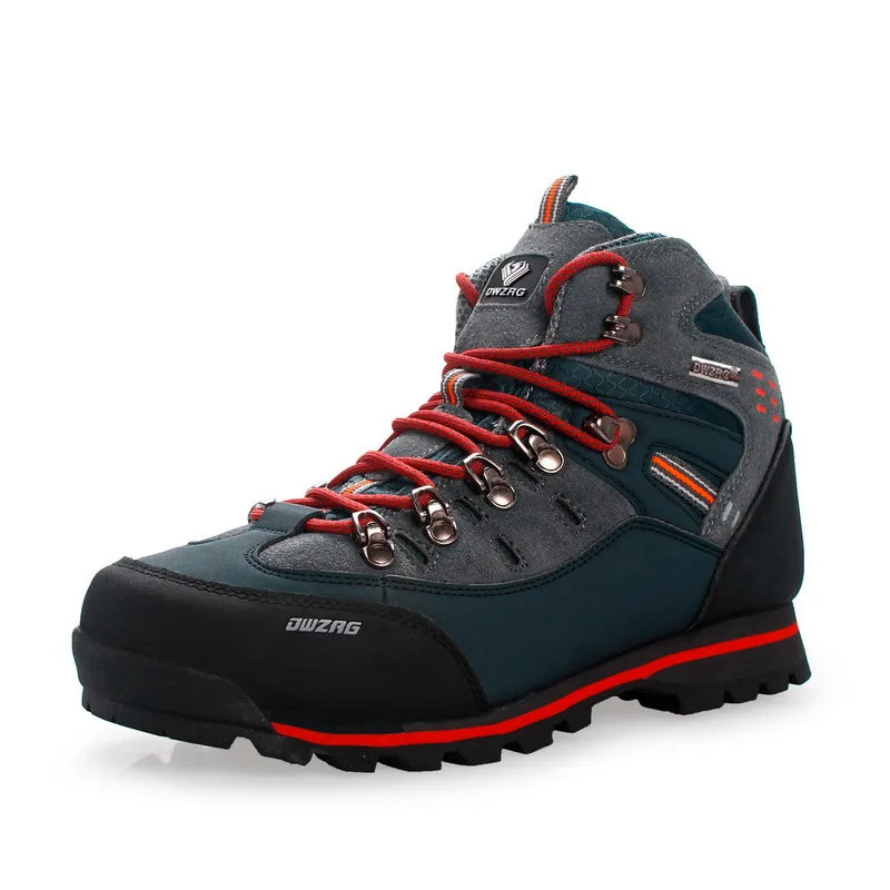 Bequeme Herren Trekking-Schuhe: knöchelhohe Wanderstiefel mit guter Passform für lange Spaziergänge.