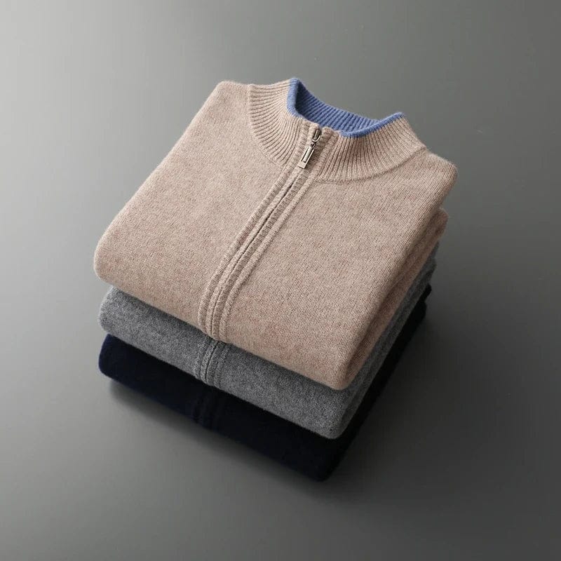 Moderne Herrenmode: Dunkelgraue Freizeitjacke, stilvoll und bequem, ideal für entspannte Eleganz.