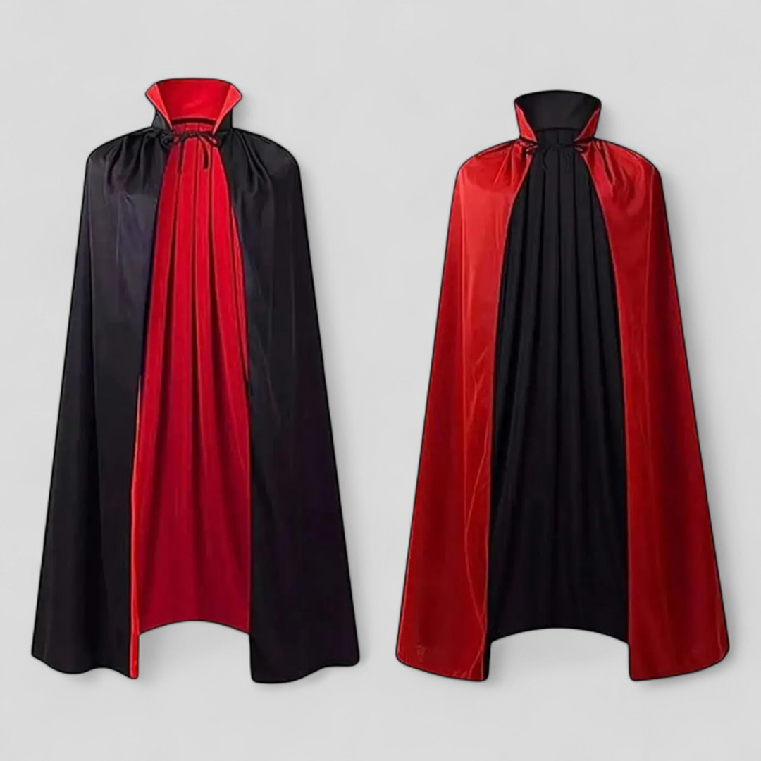 Wendbare Herren Kostümjacke für Halloween & Cosplay. Verwandle dich in einen Reaper oder Vampir mit dieser Jacke.