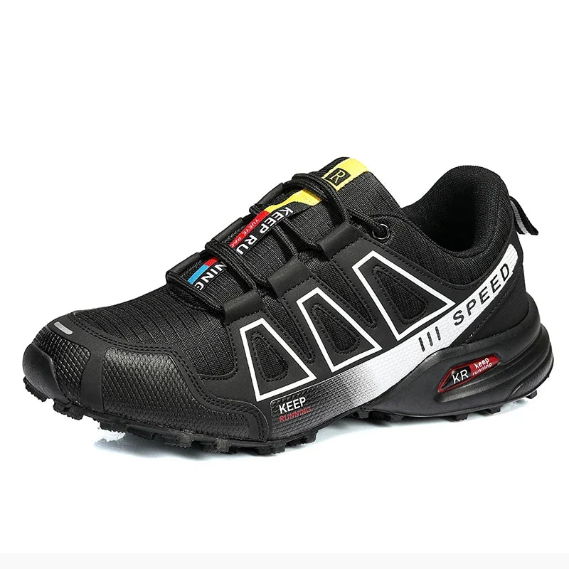 Seitliche Ansicht wasserdichter Damen Wanderschuhe. Bequem & atmungsaktiv für Trekking & Outdoor.