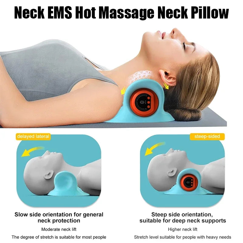 Elektrisches Massagegerät Lyra für Nacken & Schultern; bietet Traktion, Vibration zur Schmerzlinderung & Wellness.