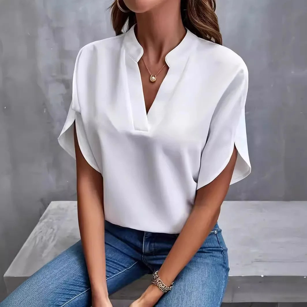 Vielseitige elegante Damen Bluse mit lockerer Passform. Perfekt als Büro Bluse oder für die Freizeit.