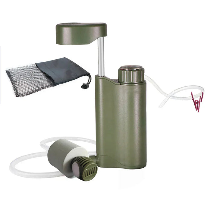 Zuverlässiger Wasserfilter für Outdoor-Trinkwasser, unverzichtbar für Survival & Notfallausrüstung.