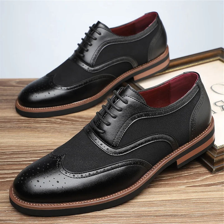 Herren Zweifarbige Oxford Schuhe, elegantes & bequemes Design für Business & Freizeit.