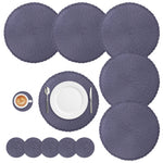 geflochtenes blaues Set