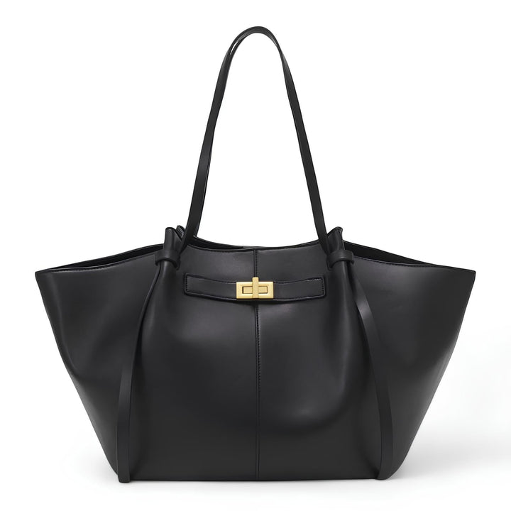 Elegante große Damen Schultertasche aus hochwertigem PU-Leder, vielseitig für Alltag und Büro.