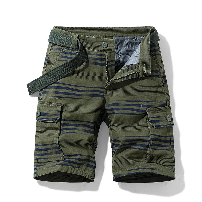 Bequeme leichte Herren Cargoshorts für Frühling/Sommer. Vielseitige Freizeithose mit praktischen Taschen.