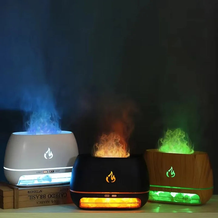 Eleganter Himalaya-Salz Diffuser & Luftreiniger mit LED für Ihr Zuhause. Fördert Entspannung & stilvollen Raumduft.