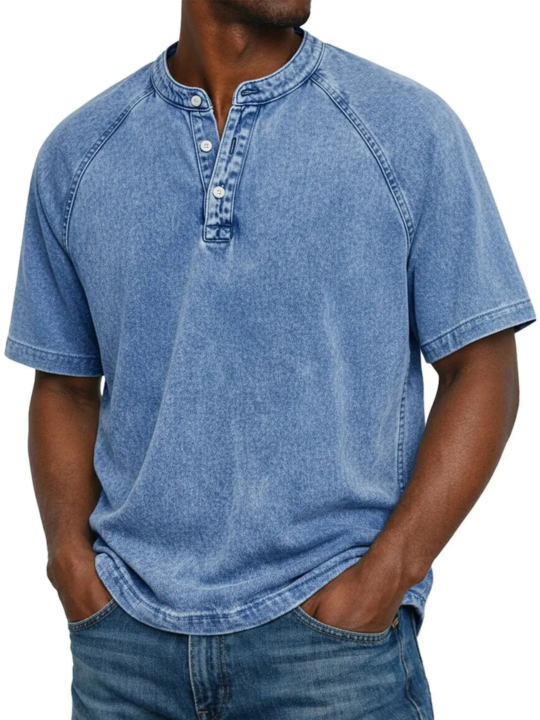 Elegantes Herren Button-up-Hemd mit durchgehender Knopfleiste, vielseitig für Büro & Alltag.