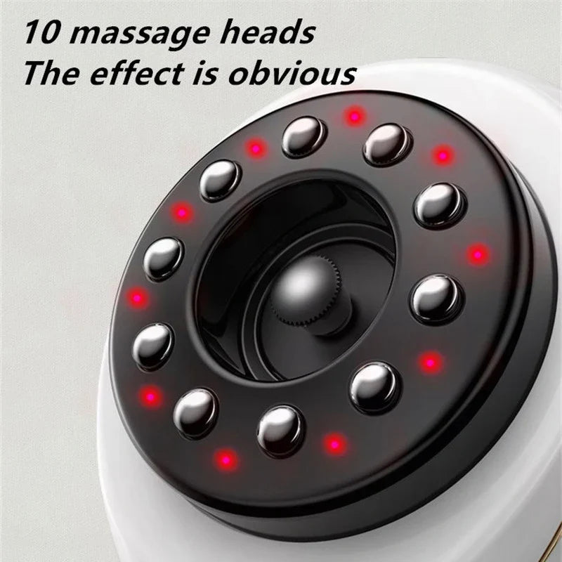 Innovatives elektronisches Gua-Sha Gerät mit einstellbarer Vakuumfunktion, Wärmetherapie & Rotlicht für ganzheitliche Körperpflege.