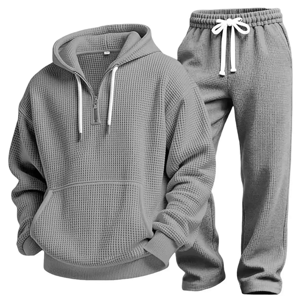Komfortabler Herren Zweiteiler: Locker geschnittenes Sweatshirt & Jogginghose für sportlichen Casual-Look.