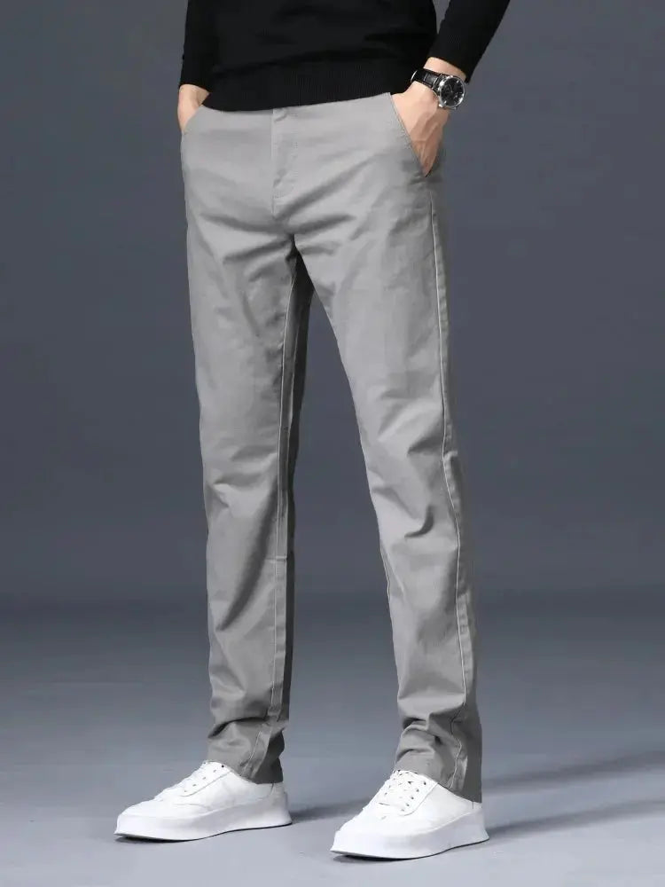 Freizeithose für Herren, gerade geschnitten, bequem und elegant, ideal für einen stilvollen Alltagslook.
