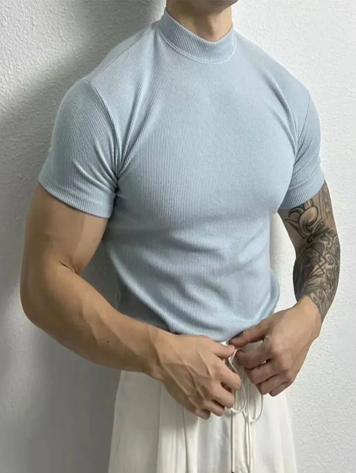 Schnelltrocknendes Herren Fitness-Shirt, ideal für das Gym, Cardio & intensive Trainingseinheiten.