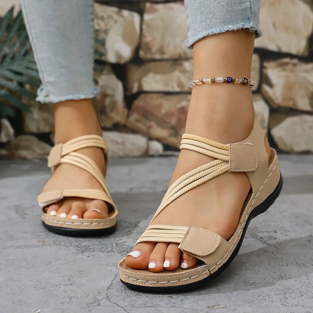 Einfache & bequeme Damen Sandalen mit Riemchen. Leichte Sommerschuhe für maximalen Tragekomfort.