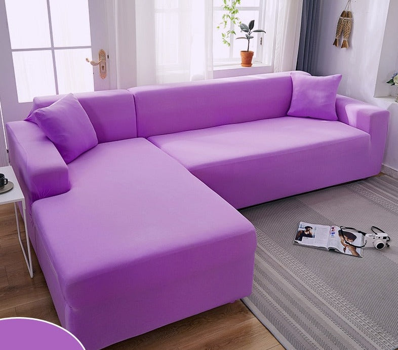 Stilvoller, dehnbarer Sofabezug aus Polyester. Schützt vor Flecken, ist waschbar & pflegeleicht.