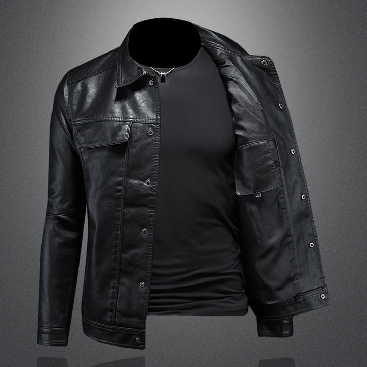 Graue Slim Fit Herbstjacke für Herren, ideal als Übergangsjacke für Freizeit und Mode.