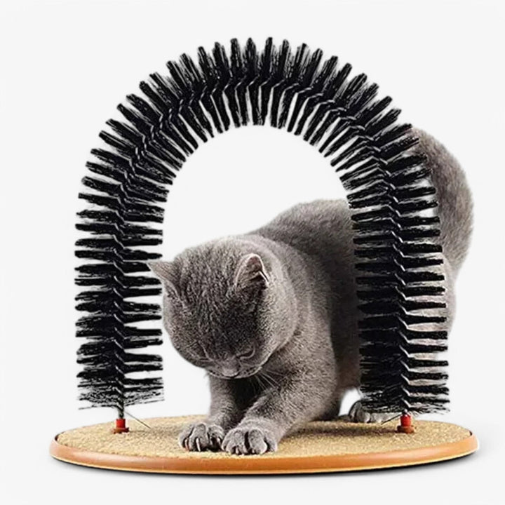Interaktiver Katzen Massage- & Kratzbogen "Mira" als Spielzeug für stundenlangen Spielspaß
