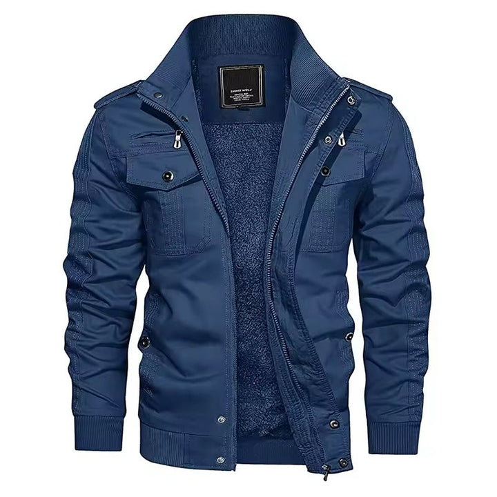 Modische Herren-Bomberjacke für Winter 2025. Warme Freizeitjacke mit praktischen Taschen & stilvollem Look.