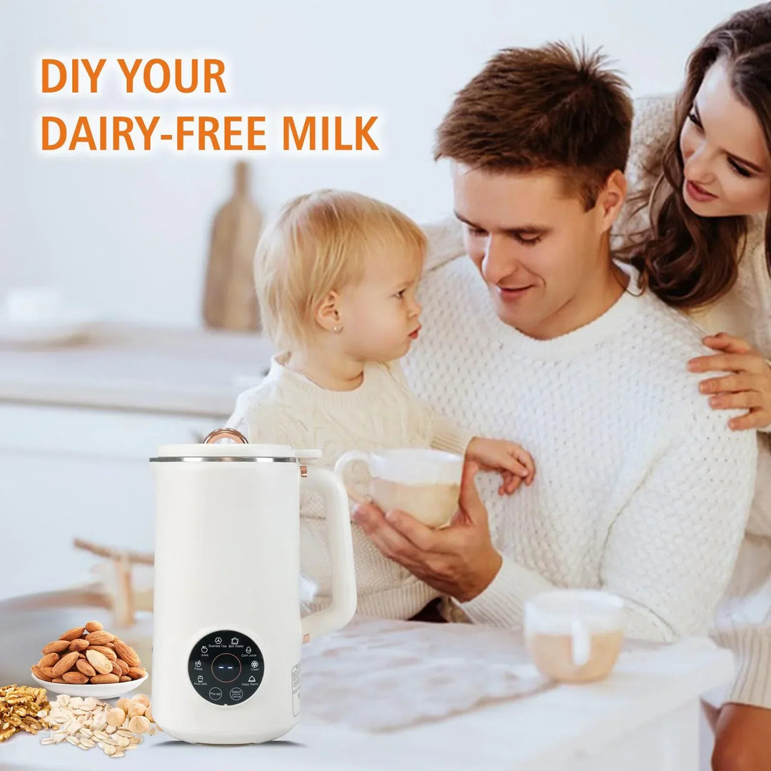 Nussmilchbereiter für hausgemachte Hafermilch. Ideal für vegane, milchfreie Ernährung und gesunde Milchersatzgetränke.