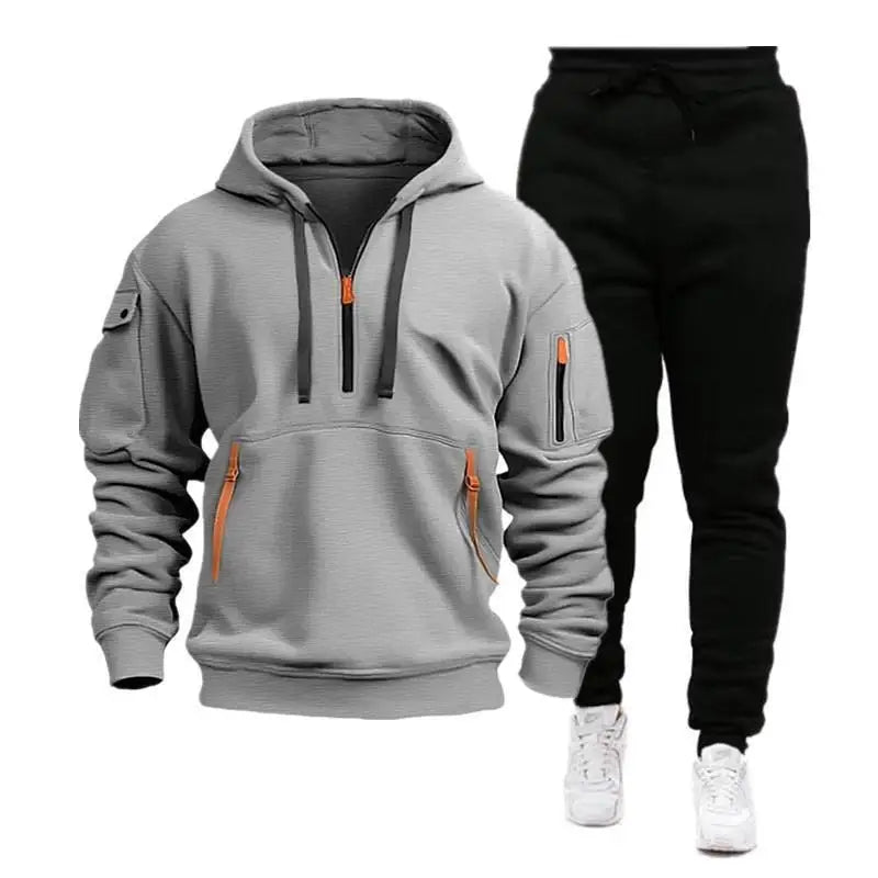Herren Freizeit-Set mit Hoodie & passender Jogginghose für maximalen Komfort und entspannten Stil.