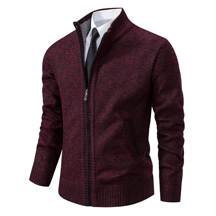 Robuste Herren Übergangsjacke, ideal als Freizeit- & Sportjacke mit Stehkragen für Herbst/Frühling.