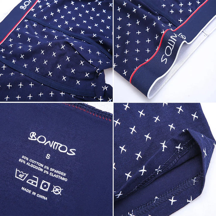 Weiche Herren Boxer Shorts im 4er Pack, atmungsaktiv für optimalen Komfort.
