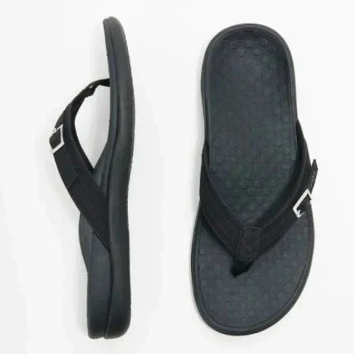 Detailansicht Amélie Damensandale: Ergonomisches EVA-Fußbett für maximalen orthopädischen Komfort.