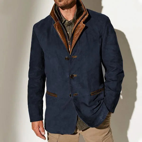 Klassischer Herrenmantel für die Übergangszeit. Eleganter Windbreaker, ideal als Reisemantel für Herbst & Frühling.