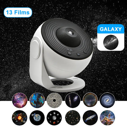 Stimmungsvoller Galaxie Projektor für Schlafzimmer oder Kinderzimmer, erzeugt beruhigenden Sternenhimmel zur Entspannung.