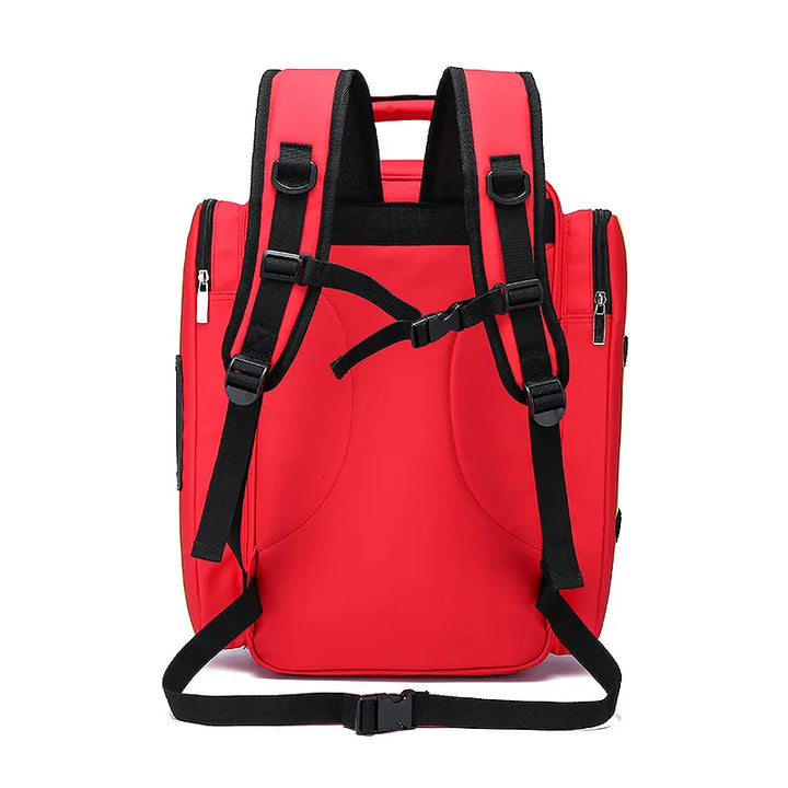 Stabiler, großer Unisex Rucksack für Erste Hilfe und Notfälle; ideal für Trekking, Reisen, Wandern & Überleben im Outdoor.