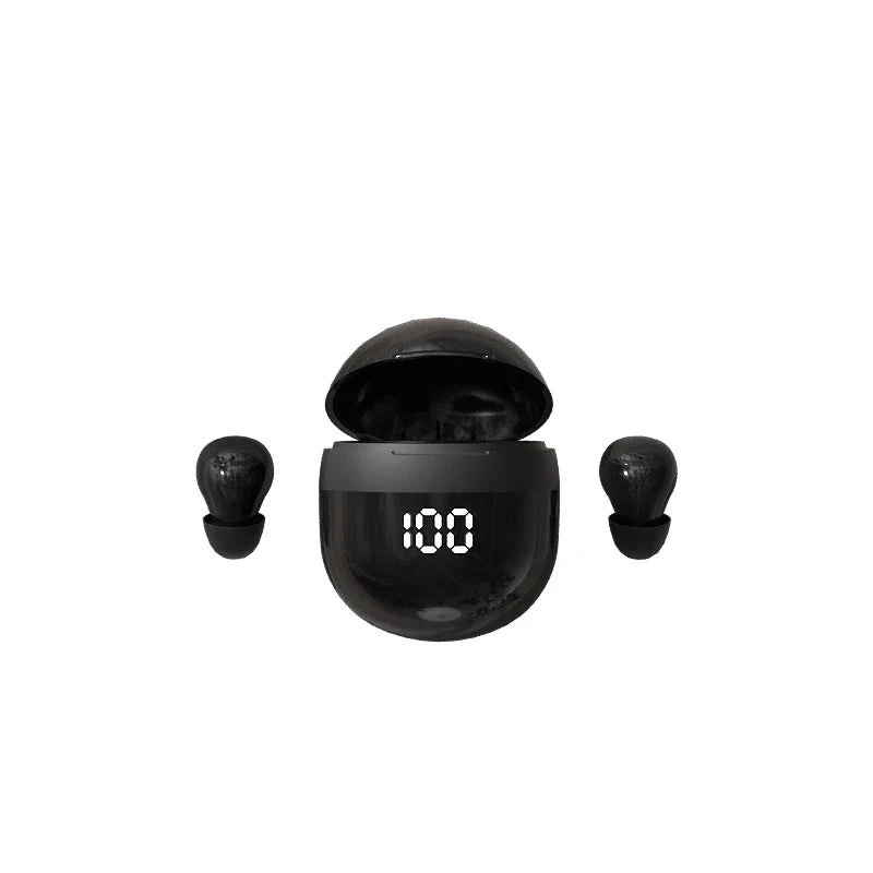 Fortschrittliche Mini TWS Bluetooth 5.3 Kopfhörer in Schwarz mit Geräuschreduzierung für exzellenten Klang.