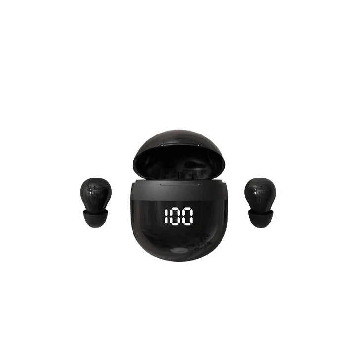 Fortschrittliche Mini TWS Bluetooth 5.3 Kopfhörer in Schwarz mit Geräuschreduzierung für exzellenten Klang.
