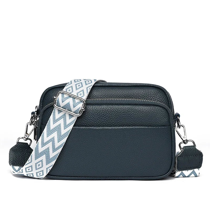 Schwarze organisierte Premium-Ledertasche für Damen, perfekt für Business und Freizeit.