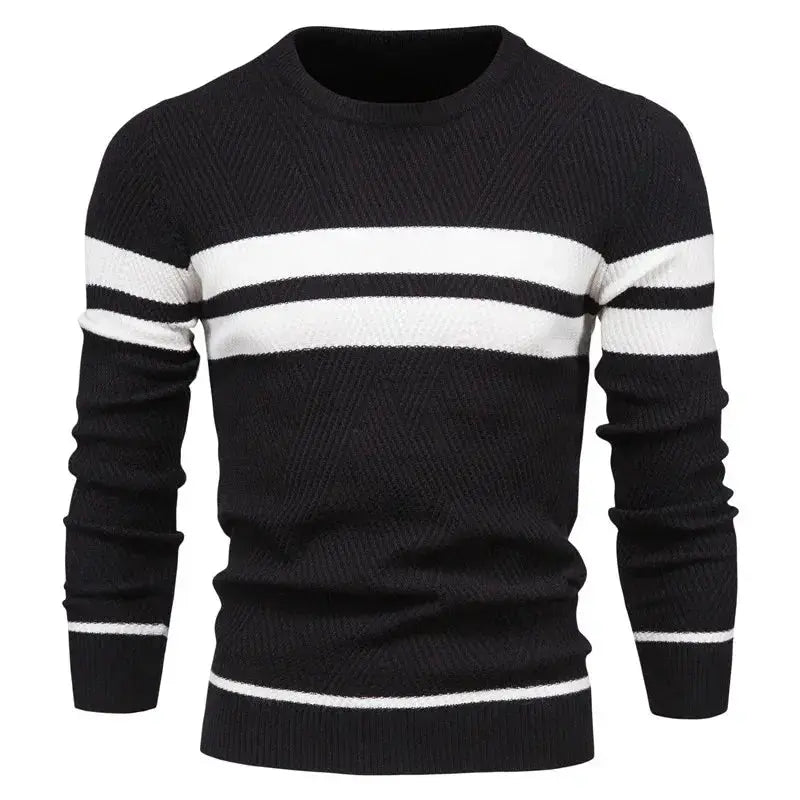 Klassischer Herren Casual Pullover, bequemer Langarm-Sweater für moderne Männermode. Vielseitig kombinierbar.