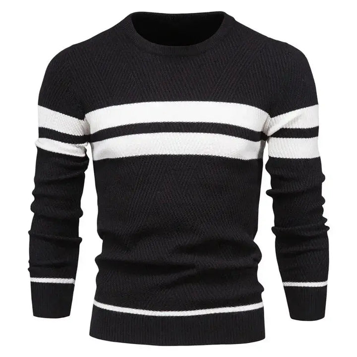 Klassischer Herren Casual Pullover, bequemer Langarm-Sweater für moderne Männermode. Vielseitig kombinierbar.