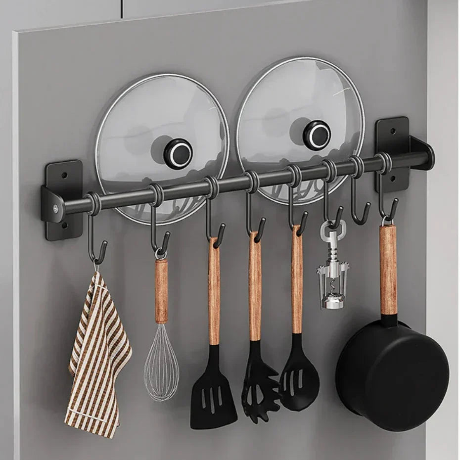 Stilvolle Küchen-Wandhakenleiste, ideal für Küchenutensilien. Moderner Ordnungshelfer für Ihre Küche.