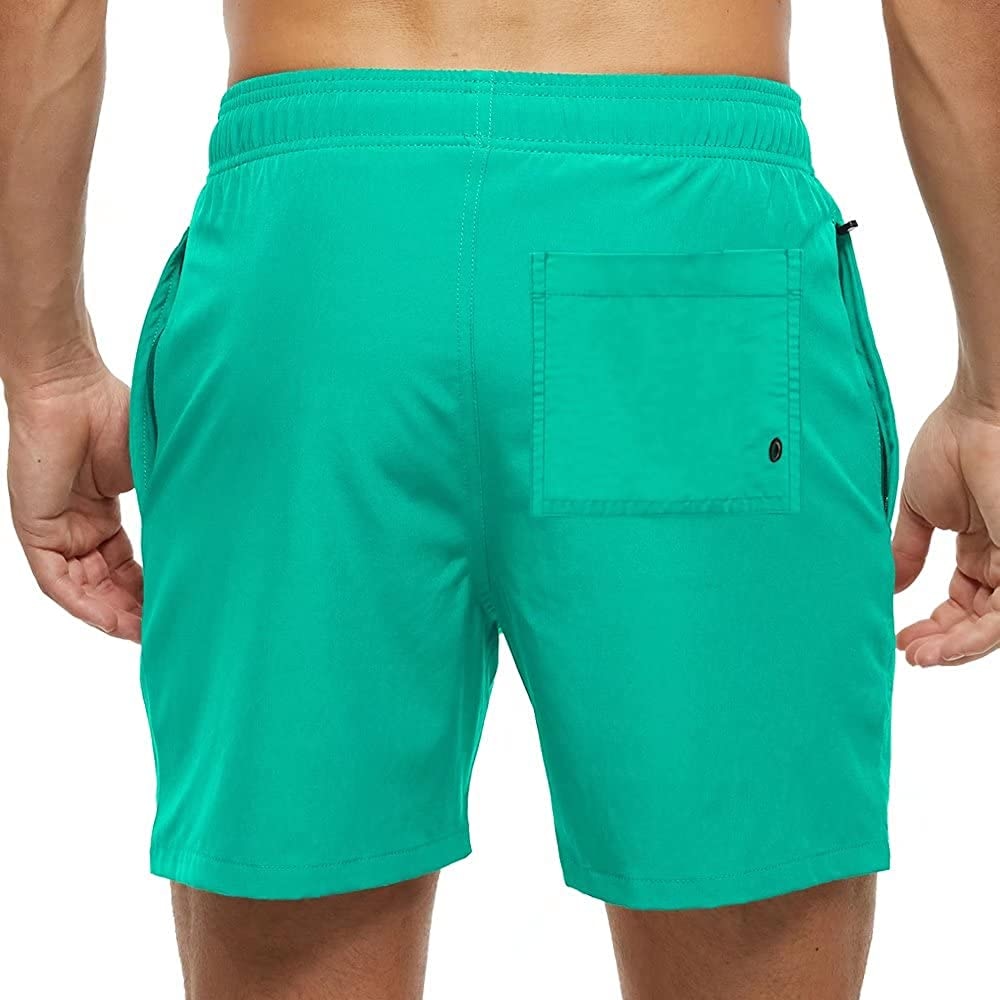 Vielseitige Herren Freizeitshorts, schnelltrocknend, mit Kordelzug & Reißverschlusstasche für Sport.