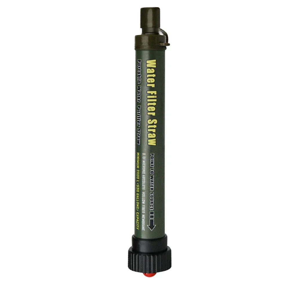 Tragbarer Wasserfilter für sauberes Trinkwasser auf Reisen, Camping & Wanderungen – einfach anzuwenden.