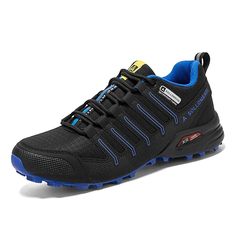 Hochwertige Herren Trekking-Stiefel, wasserabweisend & mit griffiger Sohle, optimal für Bergpfade und Waldwege.