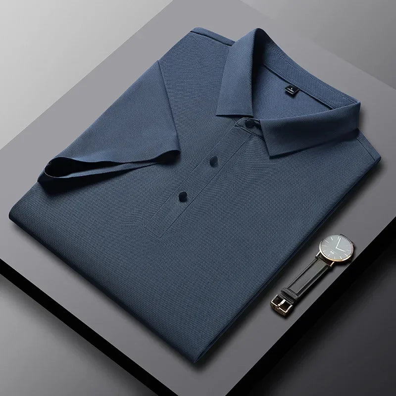Lässiges Herren Sommer Poloshirt. Hochwertiges Strukturkraft Material für maximalen Komfort.