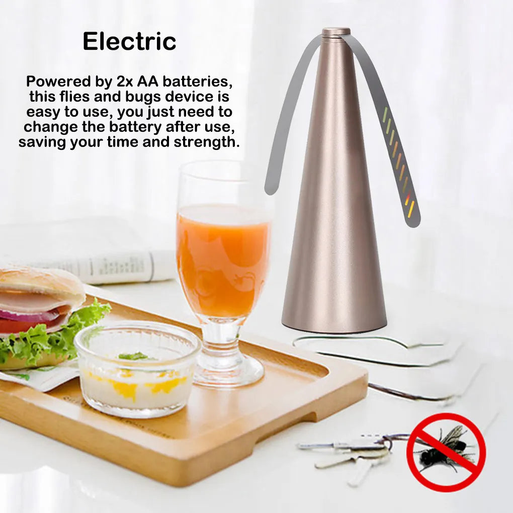 Kompakter Insektenabwehr Ventilator für Esstisch. Perfekt für Grillabende, Gartenpartys & Cafés im Freien.