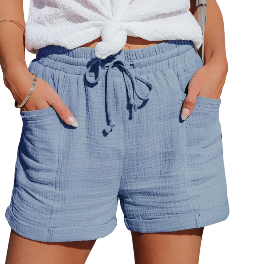 Luftige, leichte Damen Sommer Shorts. Komfortable Alltag-Shorts mit elastischem Bund für maximale Bequemlichkeit.