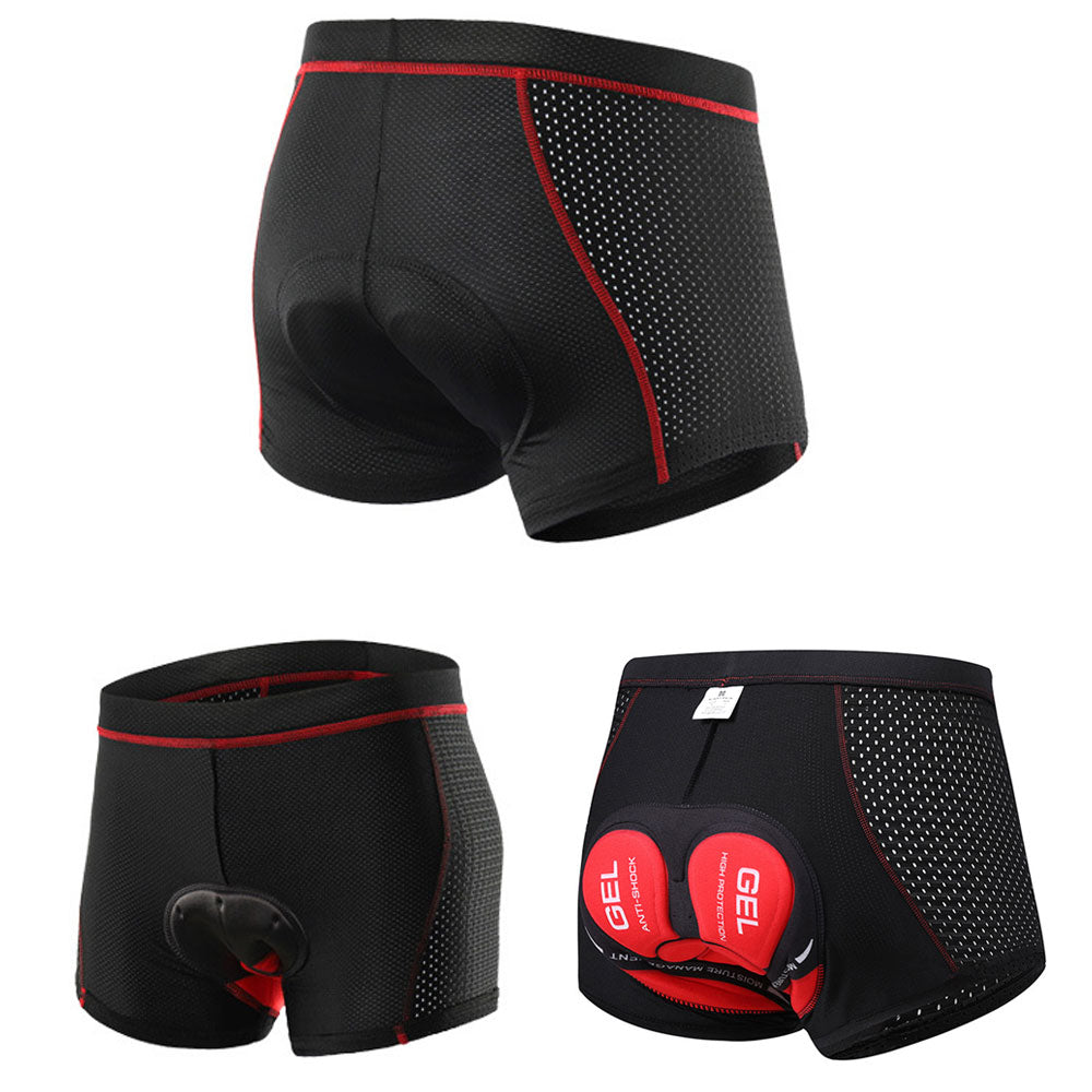 Nahaufnahme des atmungsaktiven Funktionsmaterials der Herren Fahrradhose, schnelltrocknend für lange Radtouren.