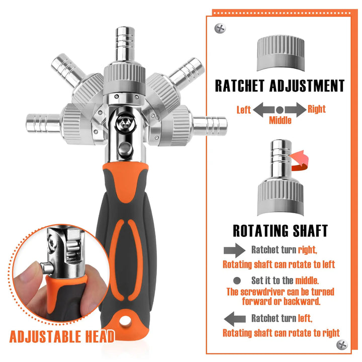 Vielfältiges Schraubendreher-Reparaturset mit 68 magnetischen Bits & Ratsche für Haushalt, Fahrrad & Auto.