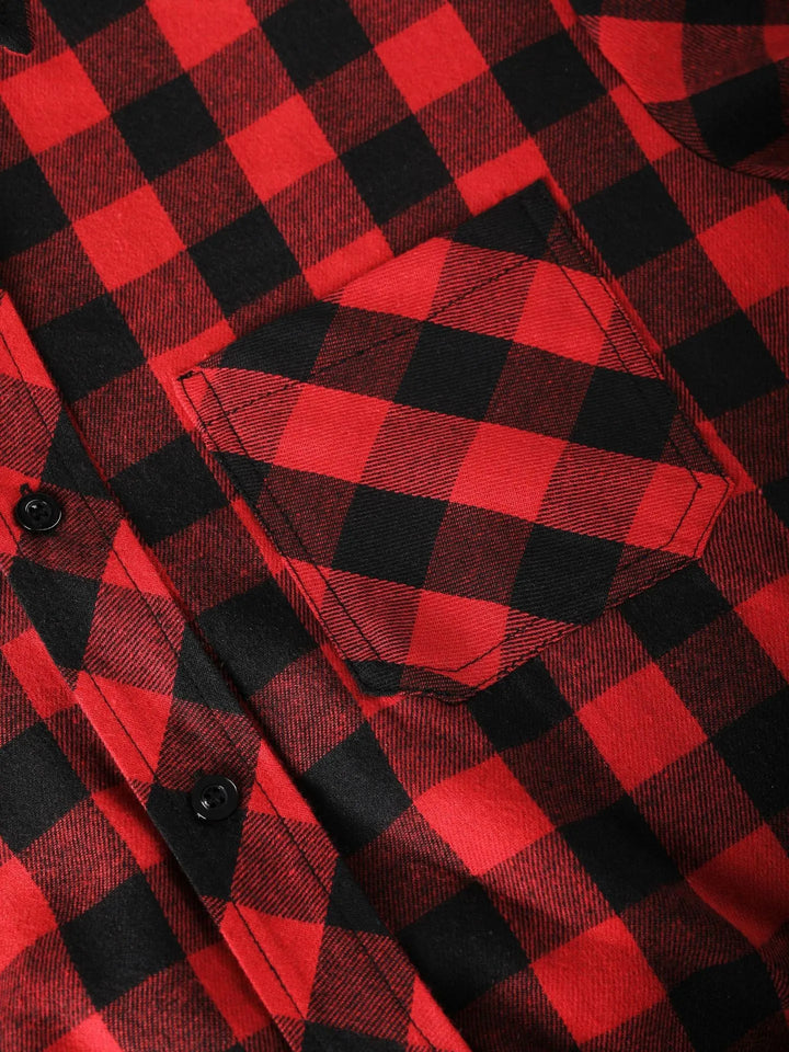 Hochwertiges Herren Flanellhemd, kariert, mit Slim Fit für einen modischen Look. Lässig und vielseitig für Alltag & Outdoor.