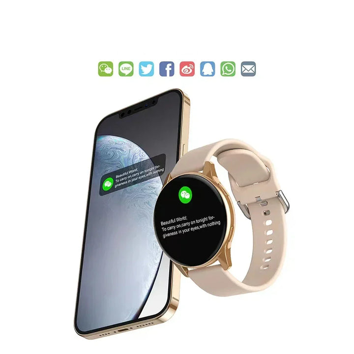 Damen Fitnessuhr mit Gesundheitsmonitor, Schrittzähler und Herzfrequenz. Ideal für Sport und aktives Leben.