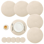geflochtenes beiges Set