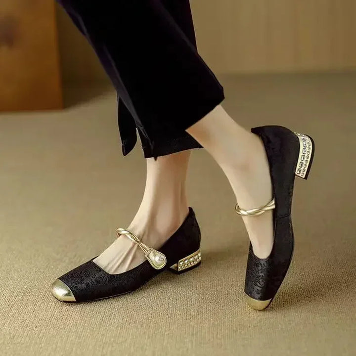 Grüne Damen Gesundheitsschuhe, orthopädische Sandalen mit Fussbett, ideal für Komfort und Freizeit im Sommer.